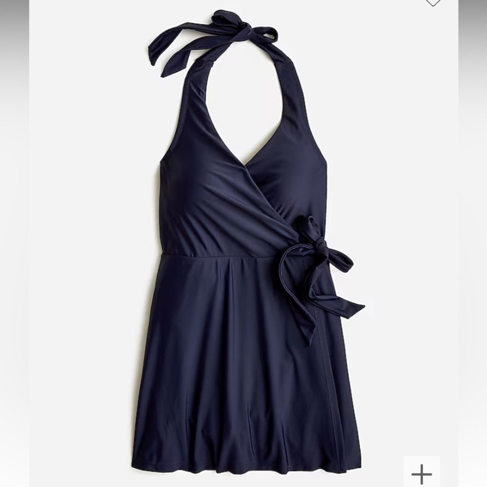 J. Crew halter wrap swim dress